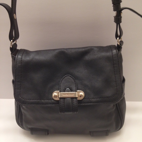 See by Chloe black leather crossbody bag